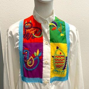 Vintage White Kaftan with